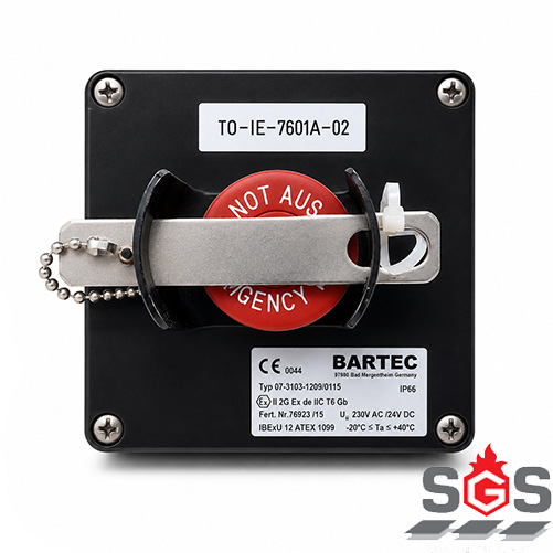 خرید کلید توقف اضطراری ضدانفجار بارتک BARTEC (مدل 07-3103)